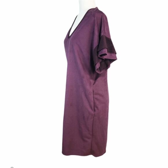 Bluheaven Boho Purple Matted Velvet Tunic Dress S - Picture 9 of 15